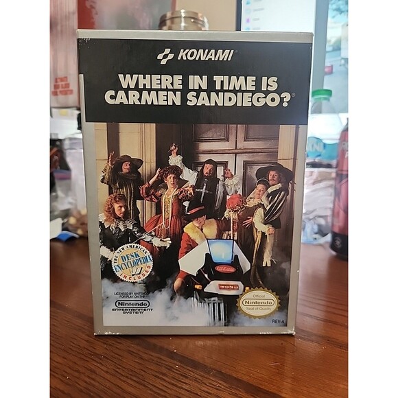 Where in Time is Carmen Sandiego? Complete w/ Encyclopedia Nintendo NES CIB - Picture 1 of 5